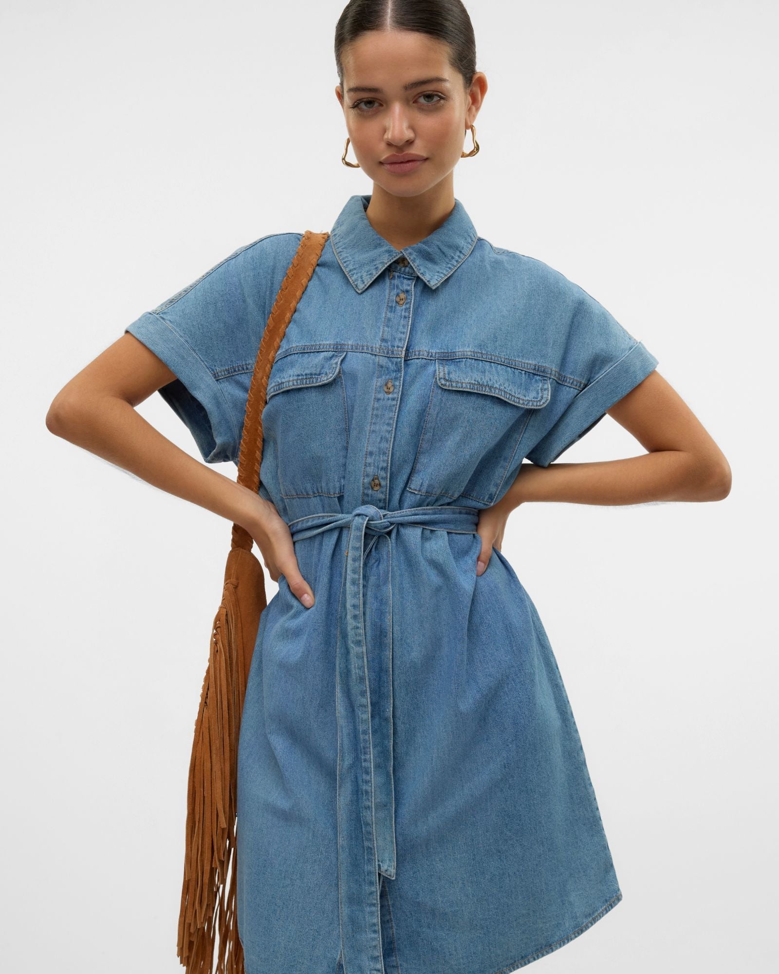 VMNOTUS DENIM MINI DRESS